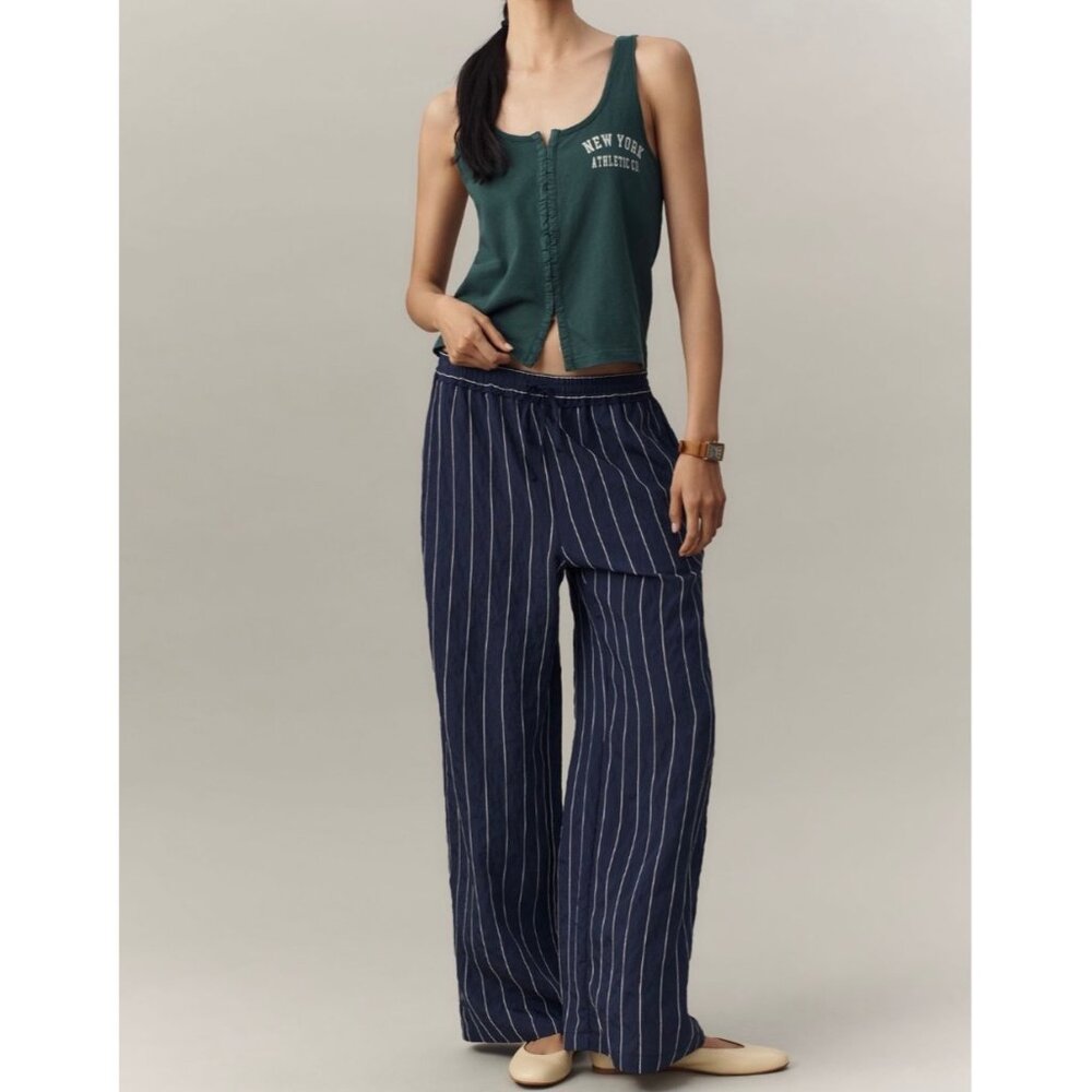 Pilcro Anthropologie Green Scoop-Neck Tank Top Size M - Picture 3 of 5